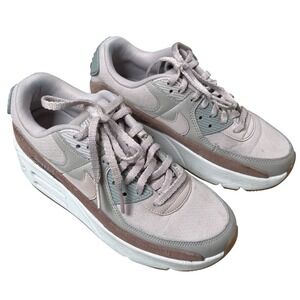 Nike Air Max 90 LV8 Sneakers Womens 8 Smokey Mauve Suede Platform FD4328-001